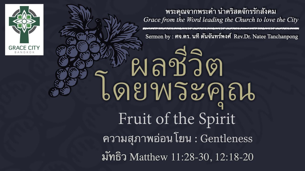 ผลชีวิตโดยพระคุณ : ความสุภาพอ่อนโยน